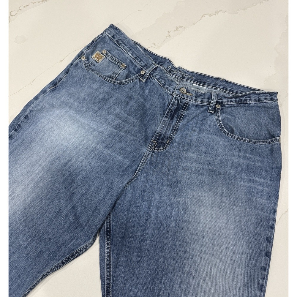 Cinch Jeans Mens 40x34 Dooley Relaxed Fit Blue Light Wash‎ Hand Sanded Bootcut